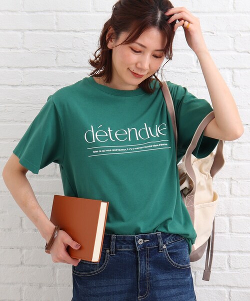 SHOO・LA・RUE(シューラルー)の「◆【S-L】シンプルロゴプリントTシャツ(Tシャツ/カットソー・レディース・ブラック/グリーン・01/02/03)」の11枚目の写真