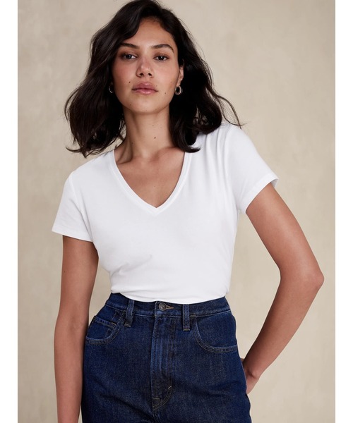 セール】BANANA REPUBLIC FACTORY STORE VネックタイムレスT