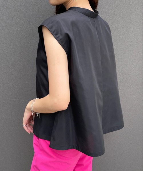 StyleSea(スタイルシー)の「ケープカラー付き前後2Wayブラウス(シャツ/ブラウス・レディース・ホワイト/ブラック・MEDIUM)」の17枚目の写真