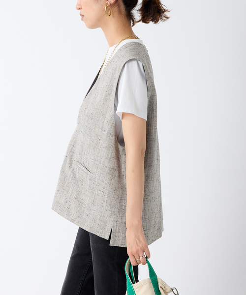 FRAMeWORK（フレームワーク）の「コットンMIXツイードベスト（ベスト