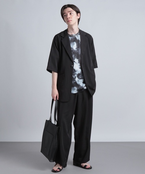 HARE(ハレ)の「ヘンソクタックワイドパンツ(HARE)(スラックス・メンズ・ブラック/トップグレー・SMALL/MEDIUM)」の12枚目の写真