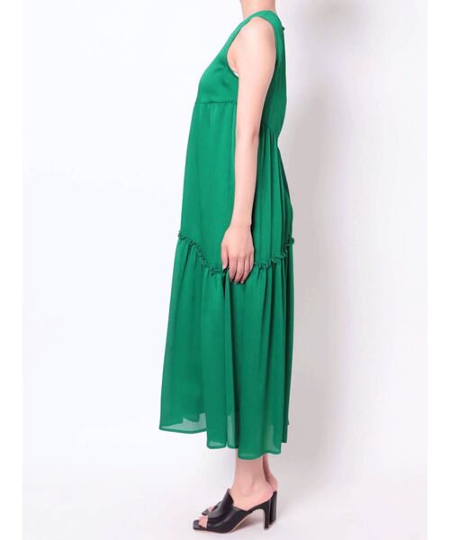 MURUA(ムルーア)の「ノースリーブギャザーワンピース(ワンピース・レディース・ブラック/ブラウン/グリーン・FREE)」の15枚目の写真