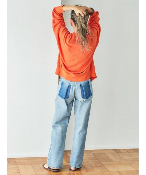 Ungrid（アングリッド）の「リメイクデザインルーズデニム（デニムパンツ・レディース・ブルー・24inch/25inch/26inch）」の9枚目の写真