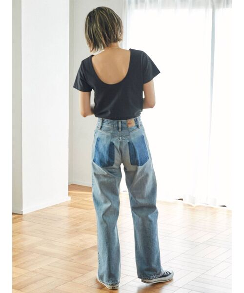 Ungrid（アングリッド）の「リメイクデザインルーズデニム（デニムパンツ・レディース・ブルー・24inch/25inch/26inch）」の16枚目の写真