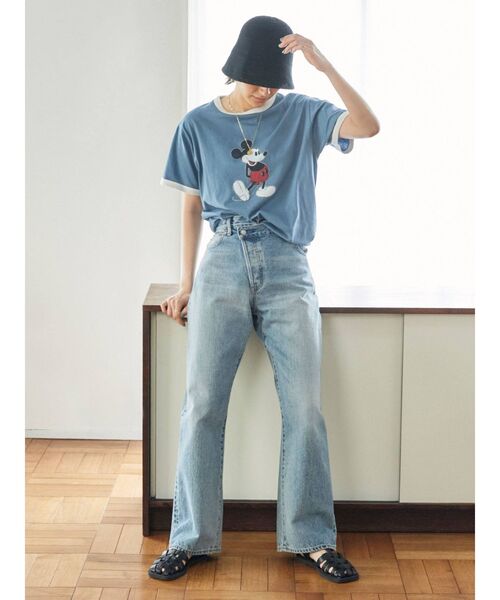 Ungrid（アングリッド）の「リメイクデザインルーズデニム（デニムパンツ・レディース・ブルー・24inch/25inch/26inch）」の3枚目の写真