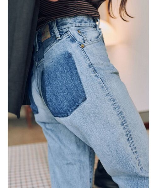 Ungrid（アングリッド）の「リメイクデザインルーズデニム（デニムパンツ・レディース・ブルー・24inch/25inch/26inch）」の17枚目の写真