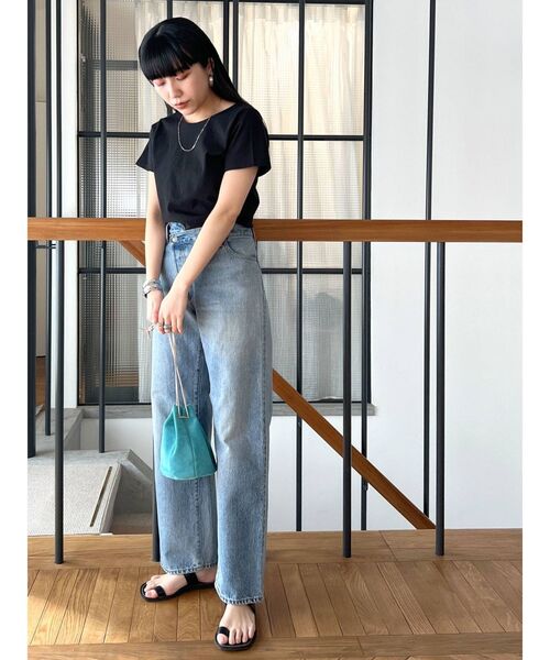 Ungrid（アングリッド）の「リメイクデザインルーズデニム（デニムパンツ・レディース・ブルー・24inch/25inch/26inch）」の22枚目の写真