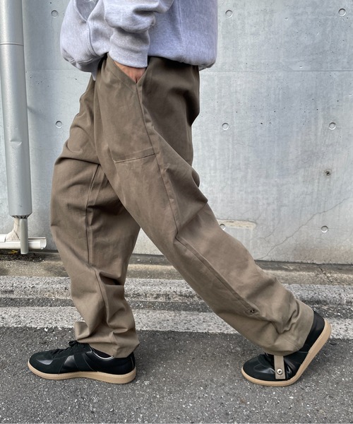 SETUP7（セットアップセブン）の「【SETUP7】ワイド裾上げベイカーパンツ KNF（その他パンツ・メンズ・ブラック/ベージュ/カーキ・4/3/5）」の19枚目の写真