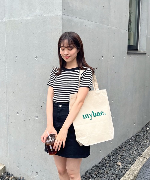 frunco（フランコ）の「ボーダーリブニットT（Tシャツ/カットソー・レディース・グリーン/レッド/ブラック・FREE）」の7枚目の写真