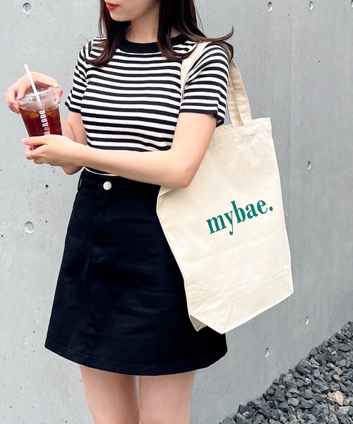 frunco（フランコ）の「ボーダーリブニットT（Tシャツ/カットソー・レディース・グリーン/レッド/ブラック・FREE）」の9枚目の写真