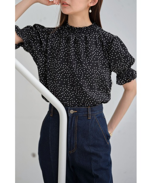 トゥデイフル　シアーシャーリングTシャツ　ブラック シアーシャーリングTシャツ（Tシャツ/カットソー）｜TODAYFUL