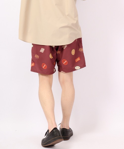 Seaing(シーング)の「SEAING 水陸両用 レトロ総柄プリントサーフパンツ(その他パンツ・メンズ・ボルドー・M/L)」の5枚目の写真