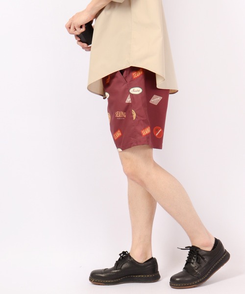 Seaing(シーング)の「SEAING 水陸両用 レトロ総柄プリントサーフパンツ(その他パンツ・メンズ・ボルドー・M/L)」の4枚目の写真