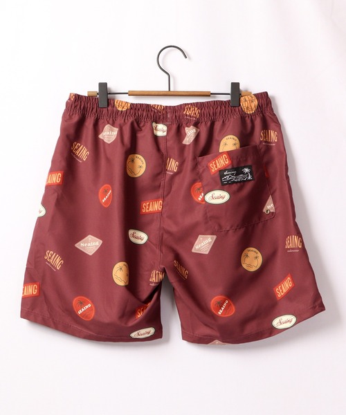 Seaing(シーング)の「SEAING 水陸両用 レトロ総柄プリントサーフパンツ(その他パンツ・メンズ・ボルドー・M/L)」の3枚目の写真