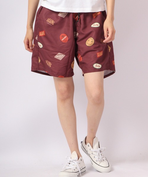Seaing(シーング)の「SEAING 水陸両用 レトロ総柄プリントサーフパンツ(その他パンツ・メンズ・ボルドー・M/L)」の9枚目の写真