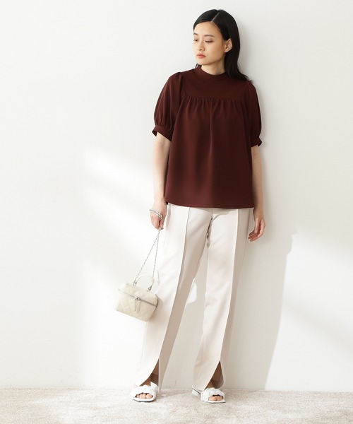 N.（N. Natural Beauty Basic）（エヌエヌナチュラルビューティーベーシック）の「【S Size Line】◆スリットテーパードパンツ（その他パンツ・レディース・ブラック/オフホワイト・SMALL/MEDIUM）」の10枚目の写真
