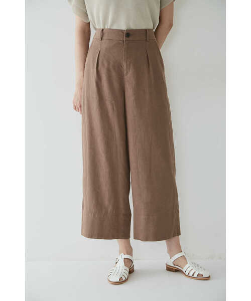 human woman（ヒューマンウーマン）の「麻混ワイドパンツ（その他パンツ・レディース・ベージュ系その他/ベージュ系その他2・SMALL/MEDIUM/LARGE/X-SMALL）」の19枚目の写真