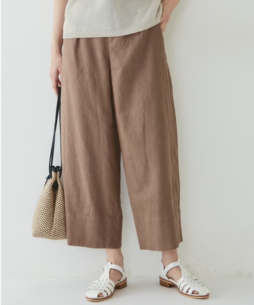 麻混ワイドパンツ その他パンツ その他パンツ Woman ヒューマンウーマン のその他パンツ 麻混ワイドパンツ 077 を購入できます Human Human Woman Woman ヒューマンウーマン のファッション ブランド買蔵