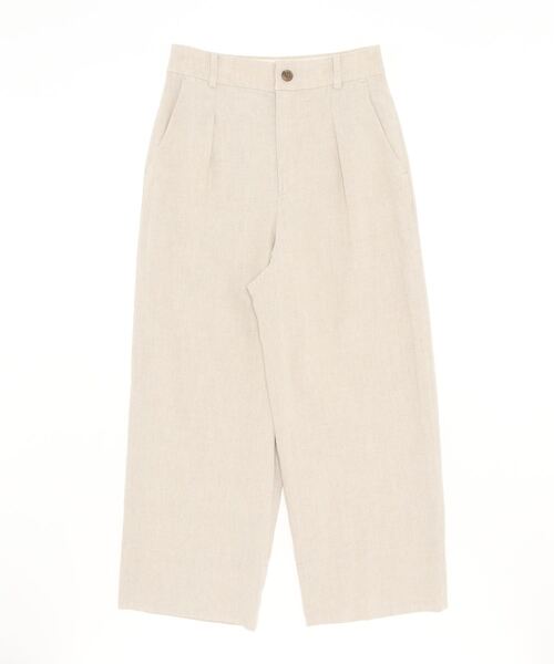 human woman（ヒューマンウーマン）の「麻混ワイドパンツ（その他パンツ・レディース・ベージュ系その他/ベージュ系その他2・SMALL/MEDIUM/LARGE/X-SMALL）」の17枚目の写真