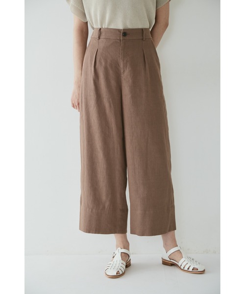 human woman（ヒューマンウーマン）の「麻混ワイドパンツ（その他パンツ・レディース・ベージュ系その他/ベージュ系その他2・SMALL/MEDIUM/LARGE/X-SMALL）」の5枚目の写真