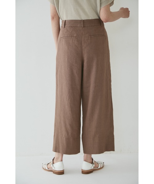 human woman（ヒューマンウーマン）の「麻混ワイドパンツ（その他パンツ・レディース・ベージュ系その他/ベージュ系その他2・SMALL/MEDIUM/LARGE/X-SMALL）」の6枚目の写真