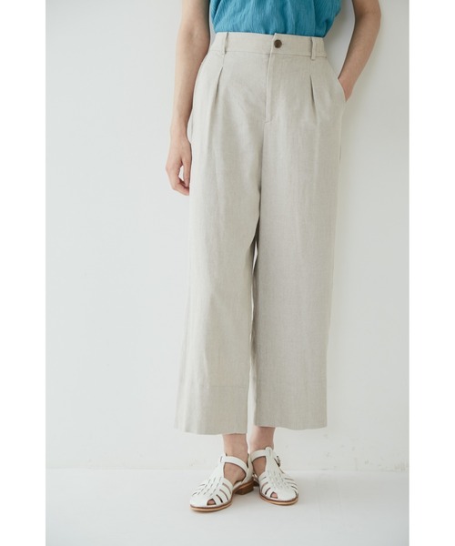 human woman（ヒューマンウーマン）の「麻混ワイドパンツ（その他パンツ・レディース・ベージュ系その他/ベージュ系その他2・SMALL/MEDIUM/LARGE/X-SMALL）」の8枚目の写真