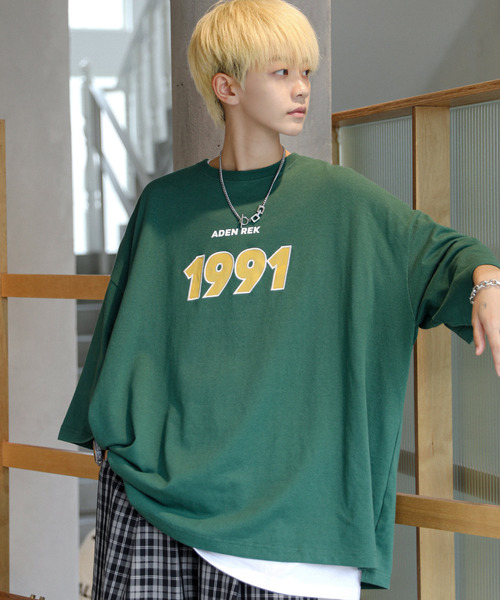 neos(ネオス)の「【neos -addictive design-】ビッグシルエット アメカジ 刺繍 プリント ハーフスリーブ Tシャツ(Tシャツ/カットソー・メンズ・ホワイト/チャコールグレー/レッド/グリーン・MEDIUM/LARGE)」の1枚目の写真