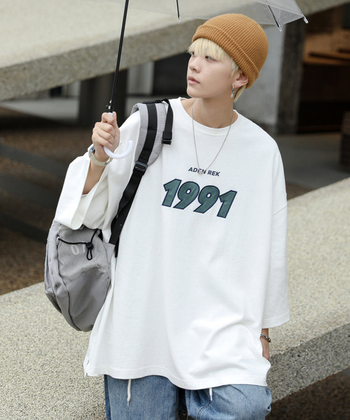 neos(ネオス)の「【neos -addictive design-】ビッグシルエット アメカジ 刺繍 プリント ハーフスリーブ Tシャツ(Tシャツ/カットソー・メンズ・ホワイト/チャコールグレー/レッド/グリーン・MEDIUM/LARGE)」の20枚目の写真