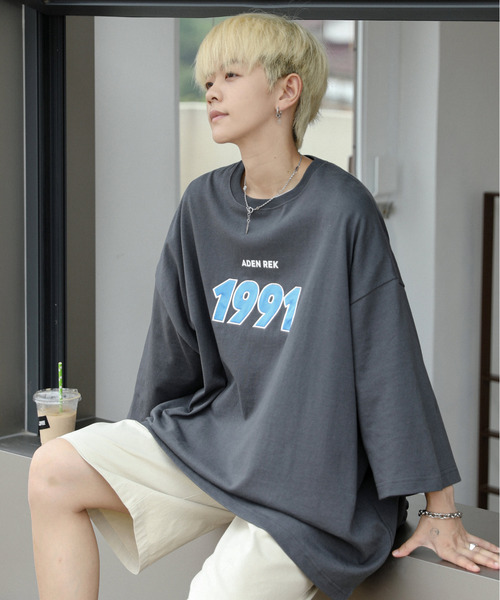 neos(ネオス)の「【neos -addictive design-】ビッグシルエット アメカジ 刺繍 プリント ハーフスリーブ Tシャツ(Tシャツ/カットソー・メンズ・ホワイト/チャコールグレー/レッド/グリーン・MEDIUM/LARGE)」の18枚目の写真