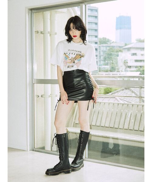 jouetie（ジュエティ）の「EAGLEロゴ BIG Tシャツ（Tシャツ/カットソー・レディース・オフホワイト/ブラック/パープル・MEDIUM）」の21枚目の写真