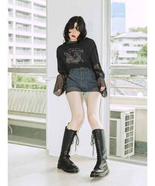 jouetie（ジュエティ）の「EAGLEロゴ BIG Tシャツ（Tシャツ/カットソー・レディース・オフホワイト/ブラック/パープル・MEDIUM）」の17枚目の写真