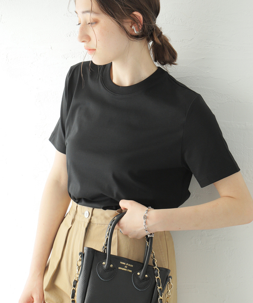 Spick & Span(スピックアンドスパン)の「オーガニックコットンT(Tシャツ/カットソー・レディース・ホワイト/ブラック・FREE)」の18枚目の写真