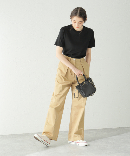 Spick & Span(スピックアンドスパン)の「オーガニックコットンT(Tシャツ/カットソー・レディース・ホワイト/ブラック・FREE)」の16枚目の写真