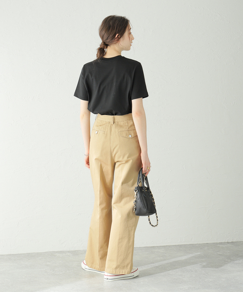 Spick & Span(スピックアンドスパン)の「オーガニックコットンT(Tシャツ/カットソー・レディース・ホワイト/ブラック・FREE)」の14枚目の写真