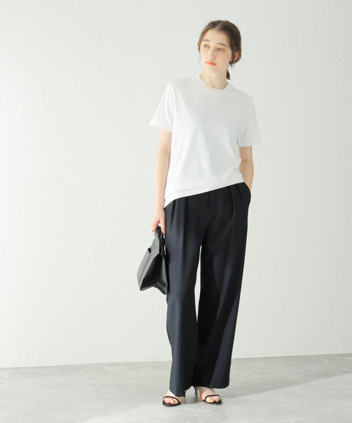 Spick & Span(スピックアンドスパン)の「オーガニックコットンT(Tシャツ/カットソー・レディース・ホワイト/ブラック・FREE)」の7枚目の写真