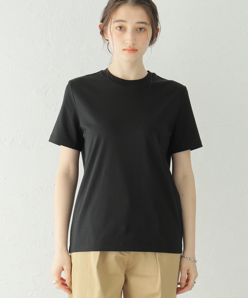 Spick & Span(スピックアンドスパン)の「オーガニックコットンT(Tシャツ/カットソー・レディース・ホワイト/ブラック・FREE)」の3枚目の写真