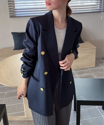 feepur | 金釦ダブルジャケット(テーラードジャケット)