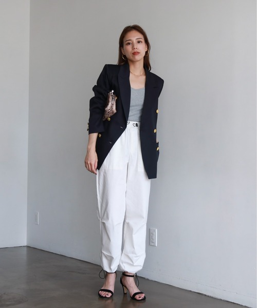 feepur（フェピュール）の「金釦ダブルジャケット（テーラードジャケット・レディース・ネイビー・MEDIUM）」の8枚目の写真