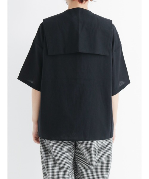 Samansa Mos2（サマンサ モスモス）の「セーラー襟ブラウス（シャツ/ブラウス・レディース・ベージュ/グリーン/ブラック・ﾌﾘ-）」の14枚目の写真