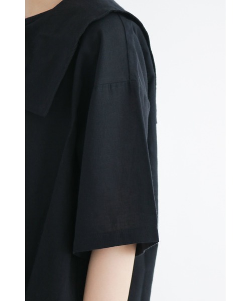 Samansa Mos2（サマンサ モスモス）の「セーラー襟ブラウス（シャツ/ブラウス・レディース・ベージュ/グリーン/ブラック・ﾌﾘ-）」の7枚目の写真