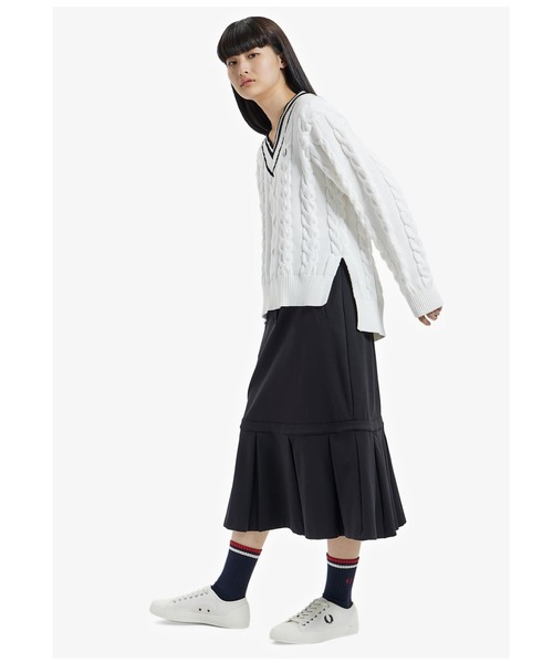 FRED PERRY（フレッドペリー）の「Cable Knit V-Neck Jumper