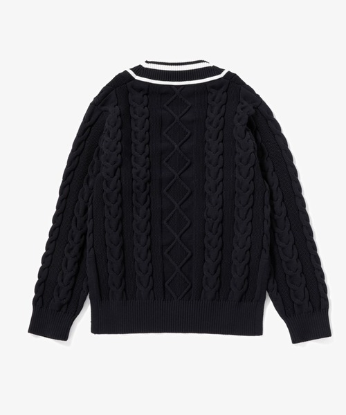 FRED PERRY（フレッドペリー）の「Cable Knit V-Neck Jumper