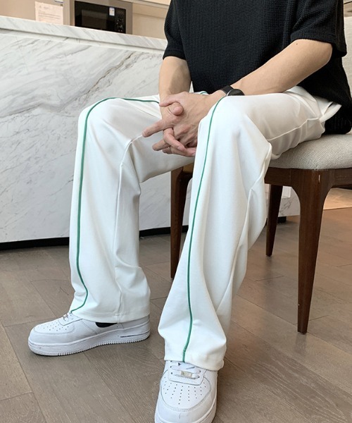 Mimma/Mimaa(ミマ)の「【Mimma/Mimaa】フロントパイピングバカンスパンツ(スラックス・メンズ・ホワイト/ブラック/グリーン・FREE)」の16枚目の写真