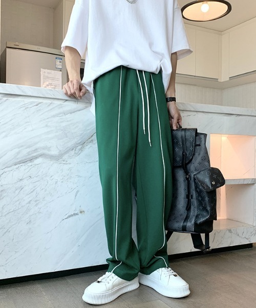 Mimma/Mimaa(ミマ)の「【Mimma/Mimaa】フロントパイピングバカンスパンツ(スラックス・メンズ・ホワイト/ブラック/グリーン・FREE)」の8枚目の写真