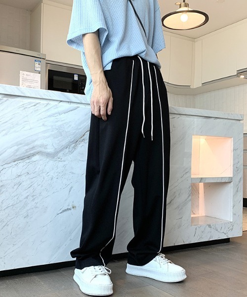 Mimma/Mimaa(ミマ)の「【Mimma/Mimaa】フロントパイピングバカンスパンツ(スラックス・メンズ・ホワイト/ブラック/グリーン・FREE)」の6枚目の写真