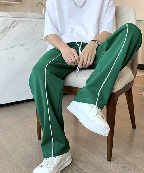 Mimma/Mimaa(ミマ)の「【Mimma/Mimaa】フロントパイピングバカンスパンツ(スラックス・メンズ・ホワイト/ブラック/グリーン・FREE)」の20枚目の写真