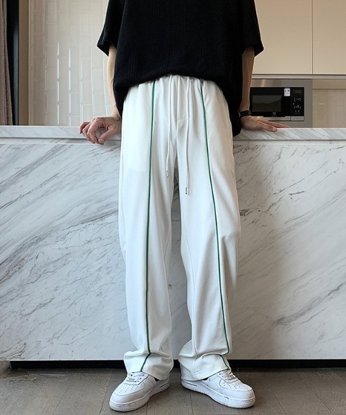 Mimma/Mimaa(ミマ)の「【Mimma/Mimaa】フロントパイピングバカンスパンツ(スラックス・メンズ・ホワイト/ブラック/グリーン・FREE)」の11枚目の写真