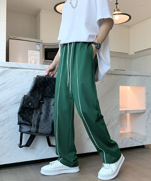 Mimma/Mimaa(ミマ)の「【Mimma/Mimaa】フロントパイピングバカンスパンツ(スラックス・メンズ・ホワイト/ブラック/グリーン・FREE)」の9枚目の写真