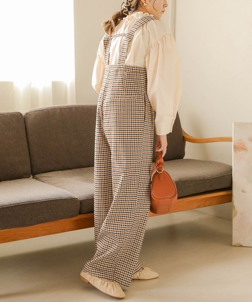 Bab（バブ）の「【低身長向けサイズあり】ハイウエストサロペット（サロペット/オーバーオール・レディース・ブラウン/ベージュ/ブラック・M/S）」の20枚目の写真