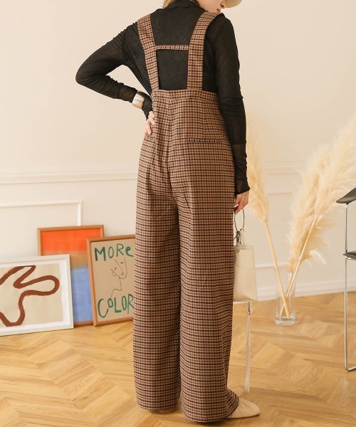 Bab（バブ）の「【低身長向けサイズあり】ハイウエストサロペット（サロペット/オーバーオール・レディース・ブラウン/ベージュ/ブラック・M/S）」の5枚目の写真